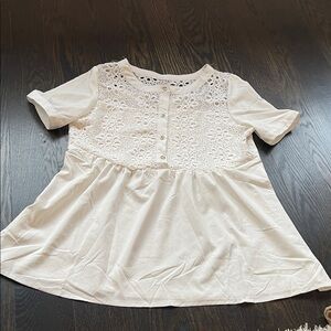 White Lace women Top